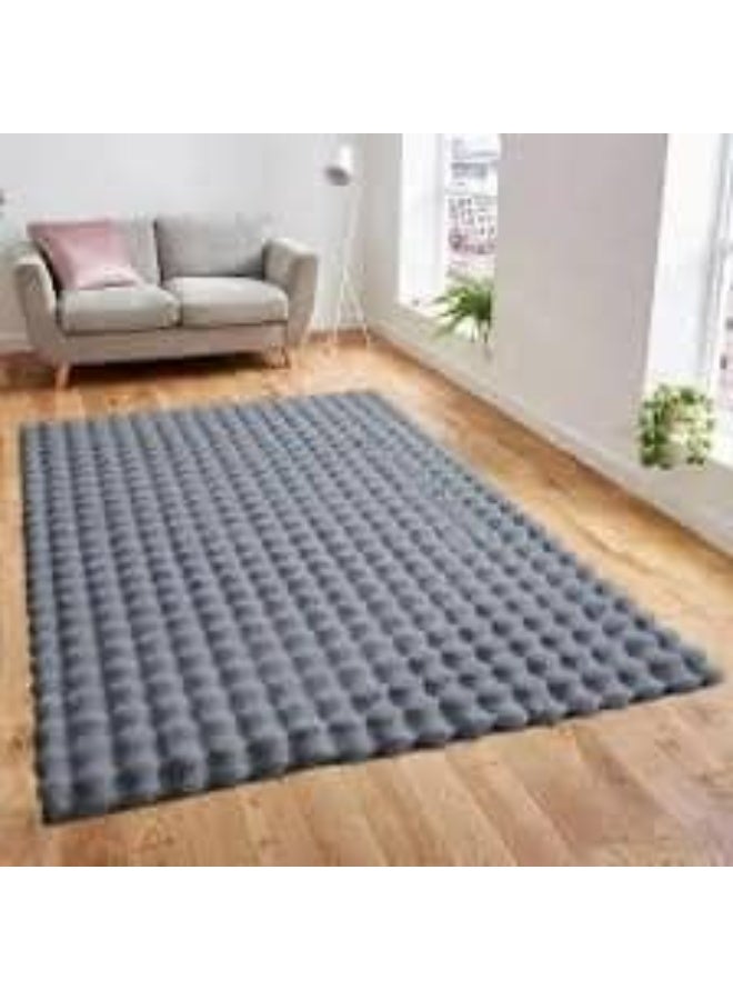 بديل السجاد فرو بابلز فاخر ناعمة و ظهر من حبيبات الدوتس المانع للانزلاق - Image 1